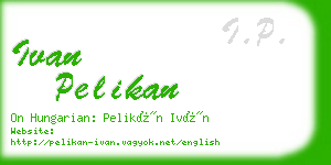 ivan pelikan business card